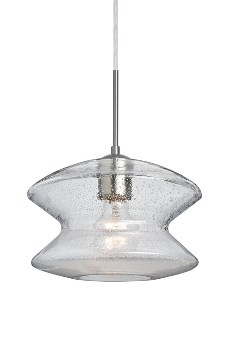 Besa - 1JC-ZENCL-SN - One Light Pendant - Zen - Satin Nickel