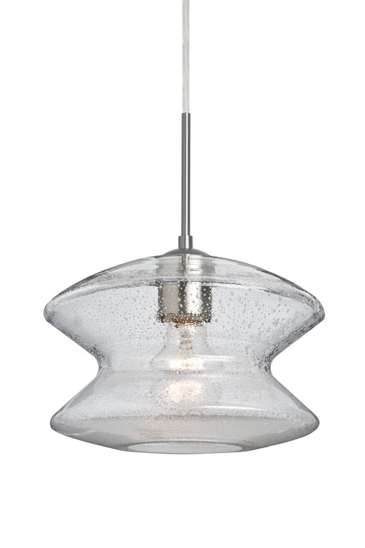 Besa - 1JT-ZENCL-SN - One Light Pendant - Zen - Satin Nickel