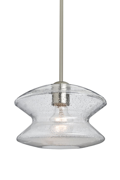 Besa - 1TT-ZENCL-SN - One Light Pendant - Zen - Satin Nickel