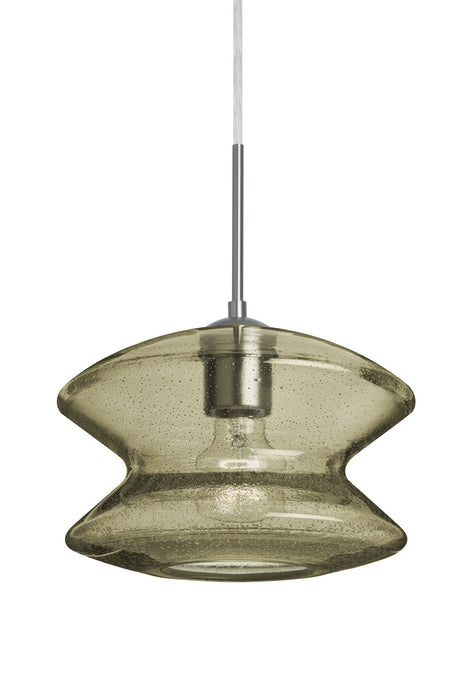 Besa - J-ZENLT-SN - One Light Pendant - Zen - Satin Nickel