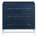 Currey and Company - 3000-0089 - Chest - Navy Lacquered Linen/Polished Nickel/Black/Clear