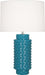 Robert Abbey - PC800 - One Light Table Lamp - Dolly - Peacock Glazed Textured Ceramic