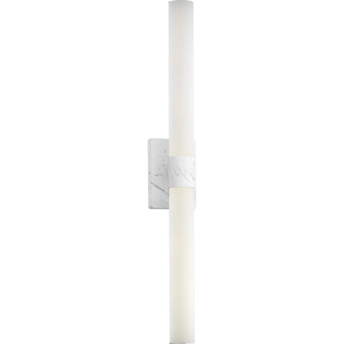 One Light Bath from the Blanco LED collection in Faux White Marble finish