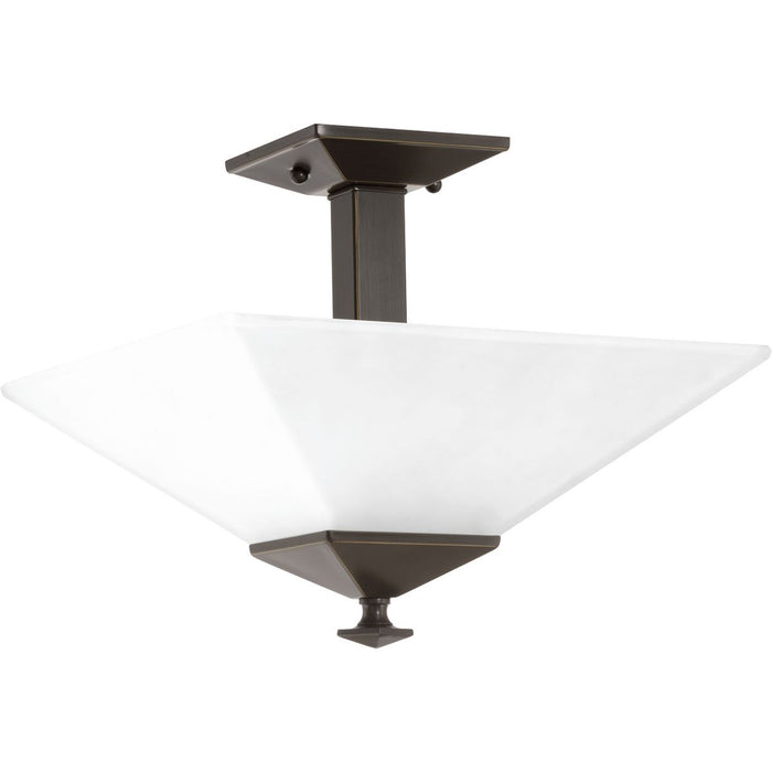 Progress Lighting - P350107-020 - Two Light Semi Flush Mount - Clifton Heights - Antique Bronze