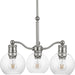 Progress Lighting - P400146-104 - Three Light Chandelier - Hansford - Polished Nickel