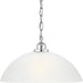 Progress Lighting - P500149-015 - One Light Pendant - Classic Dome Pendant - Polished Chrome