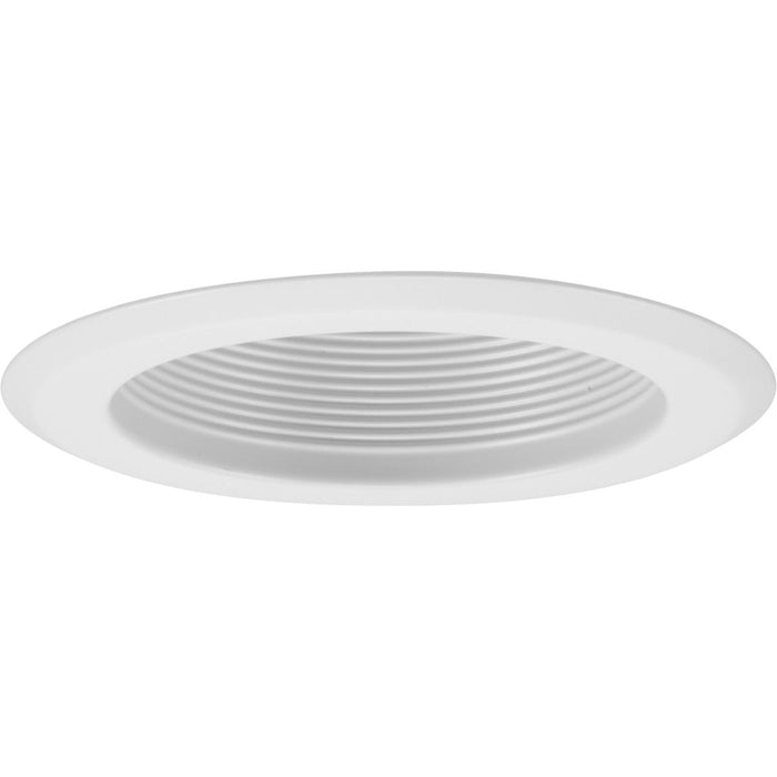 Progress Lighting - P868-28 - One Light Step Baffle Trim - Recessed - White