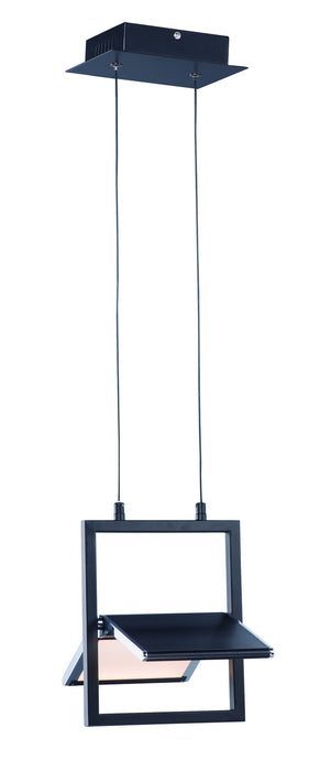 ET2 - E24337-BKPC - LED Pendant - Glider - Black / Polished Chrome