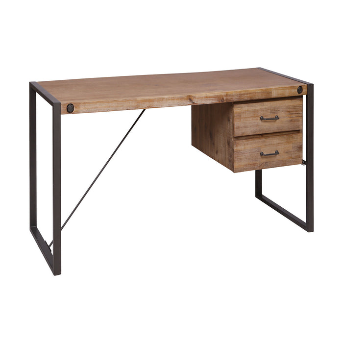 ELK Home - 76352 - Desk - Armour Square - Grey Bronze Metal