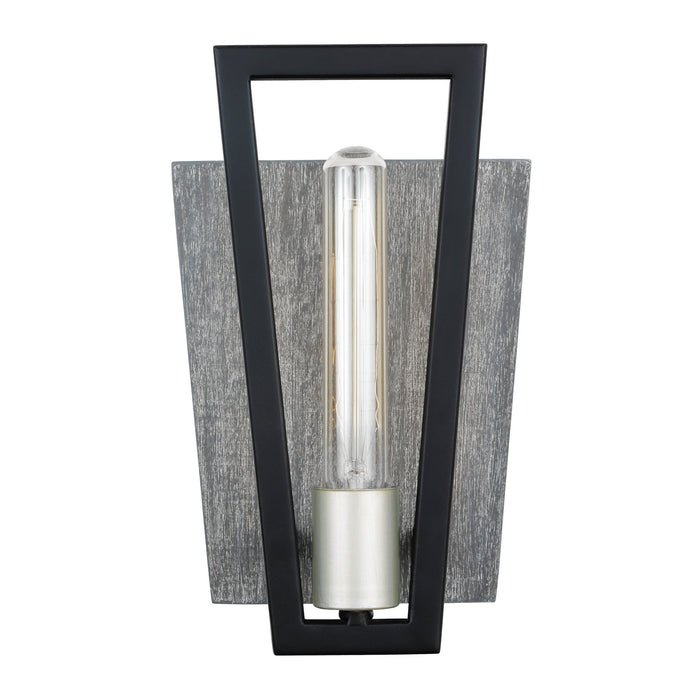 Varaluz - 260W01BLG - One Light Wall Sconce - Zag - Black