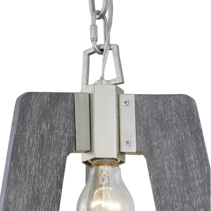 One Light Mini Pendant from the Lofty collection in Silverado finish
