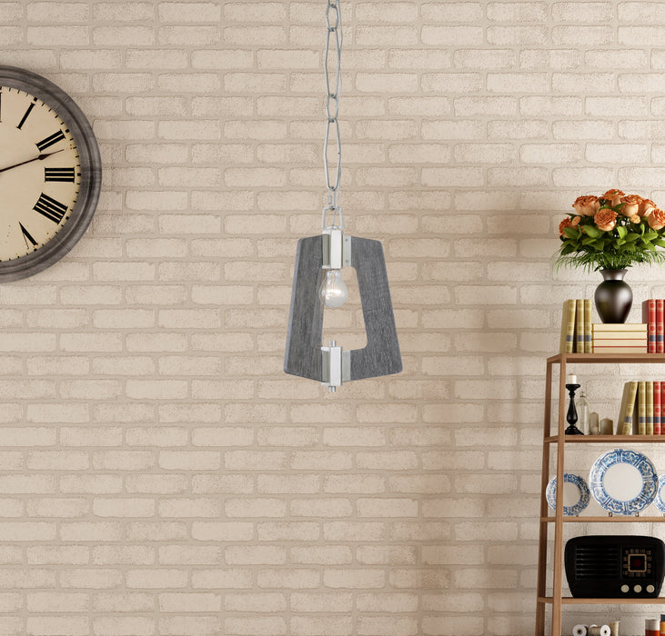 One Light Mini Pendant from the Lofty collection in Silverado finish