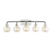 Generation Lighting - VS24405PN/TXB - Five Light Vanity - Clara - Polished Nickel/Textured Black