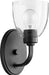 Quorum - 5560-1-69 - One Light Wall Mount - Reyes - Noir w/ Clear/Seeded