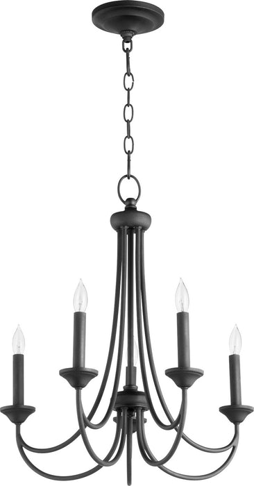 Quorum - 6250-5-69 - Five Light Chandelier - Brooks - Noir