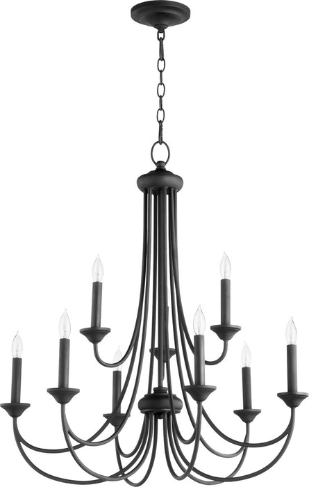 Quorum - 6250-9-69 - Nine Light Chandelier - Brooks - Noir