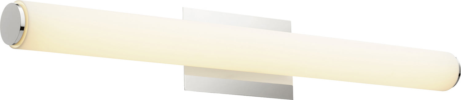 LED Vanity in Polished Nickel w/ Matte White Acrylic finish