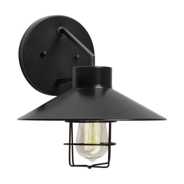 Forte - 1808-01-04 - One Light Outdoor Wall Light - Black