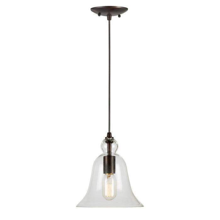 Forte - 2676-01-32 - One Light Mini Pendant - Antique Bronze