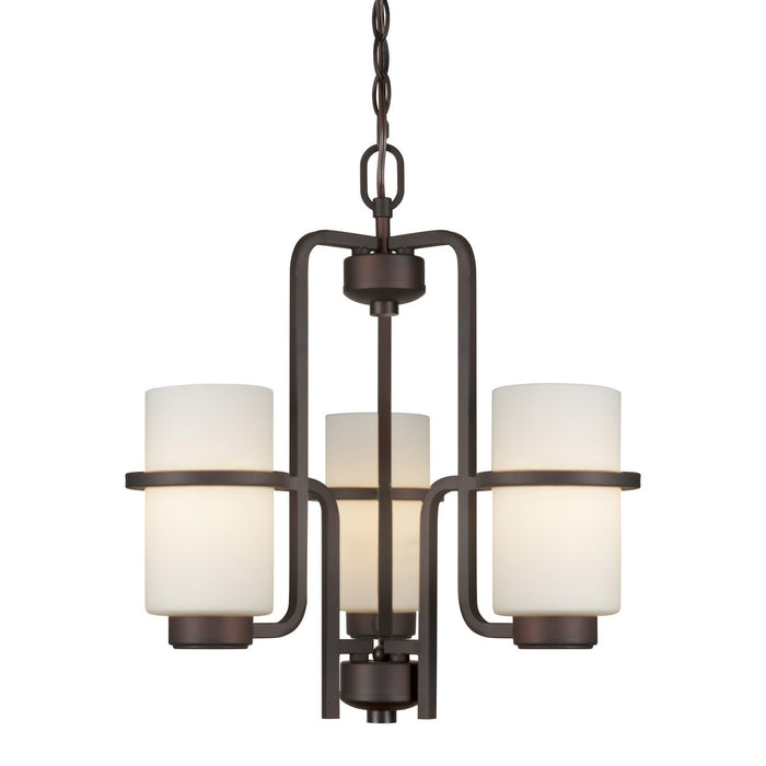 Forte - 2712-03-32 - Three Light Chandelier - Antique Bronze