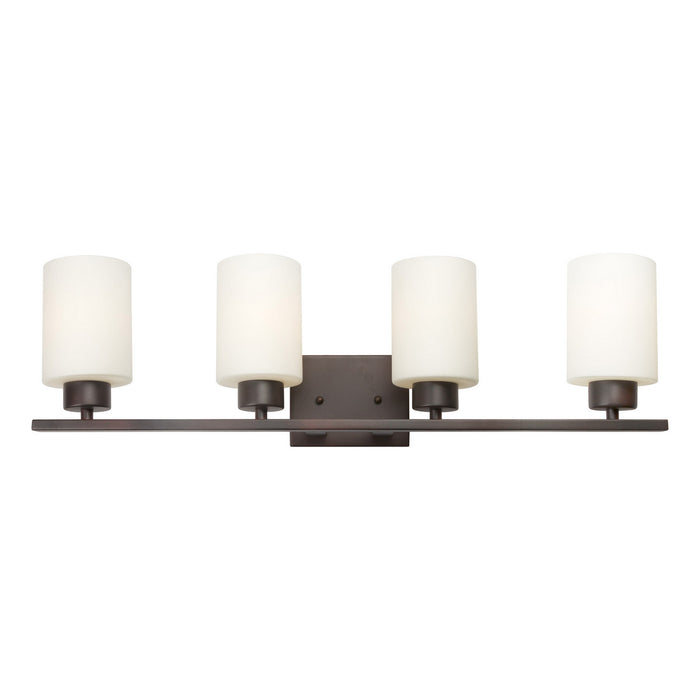 Forte - 5186-04-32 - Four Light Bath Bar - Antique Bronze