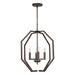 Forte - 7099-04-32 - Four Light Foyer Pendant - Antique Bronze