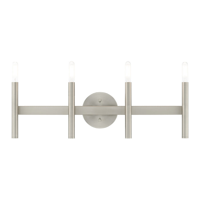 Livex Lighting - 10344-91 - Four Light Bath Vanity - Copenhagen - Brushed Nickel