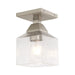 Livex Lighting - 10380-91 - One Light Ceiling Mount - Aragon - Brushed Nickel