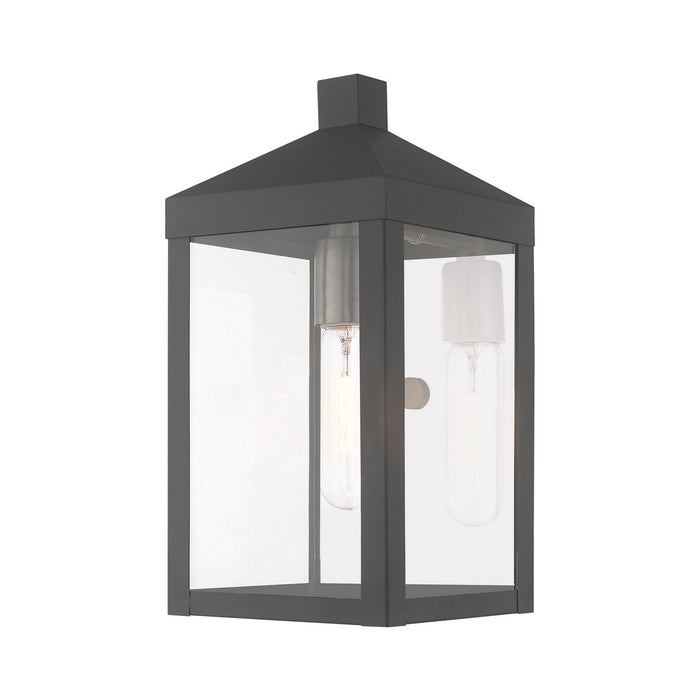 Livex Lighting - 20582-76 - One Light Outdoor Wall Lantern - Nyack - Scandinavian Gray