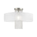 Livex Lighting - 41127-91 - One Light Ceiling Mount - Bella Vista - Brushed Nickel