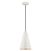 Livex Lighting - 41175-69 - One Light Mini Pendant - Metal Shade Mini Pendants - Shiny White