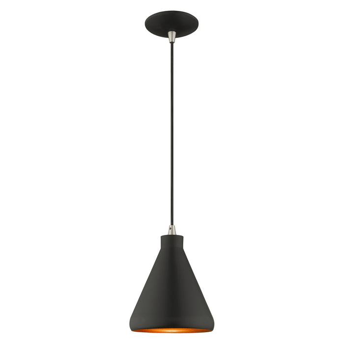 Livex Lighting - 41177-04 - One Light Mini Pendant - Metal Shade Mini Pendants - Black