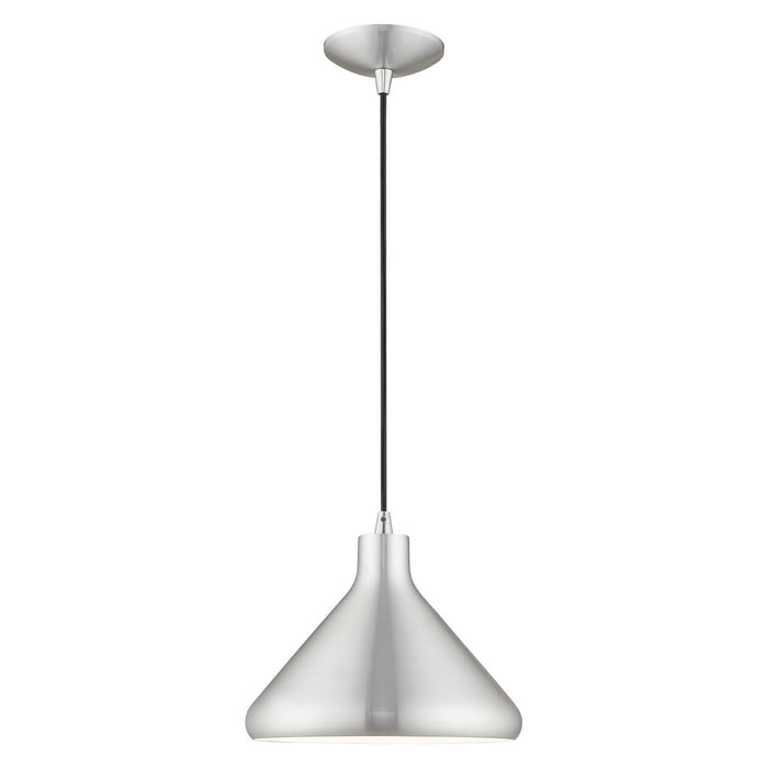 Livex Lighting - 41178-66 - One Light Mini Pendant - Metal Shade Mini Pendants - Brushed Aluminum