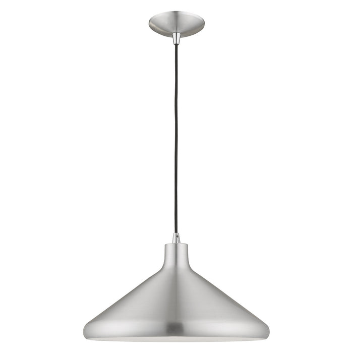 Livex Lighting - 41179-66 - One Light Mini Pendant - Metal Shade Mini Pendants - Brushed Aluminum