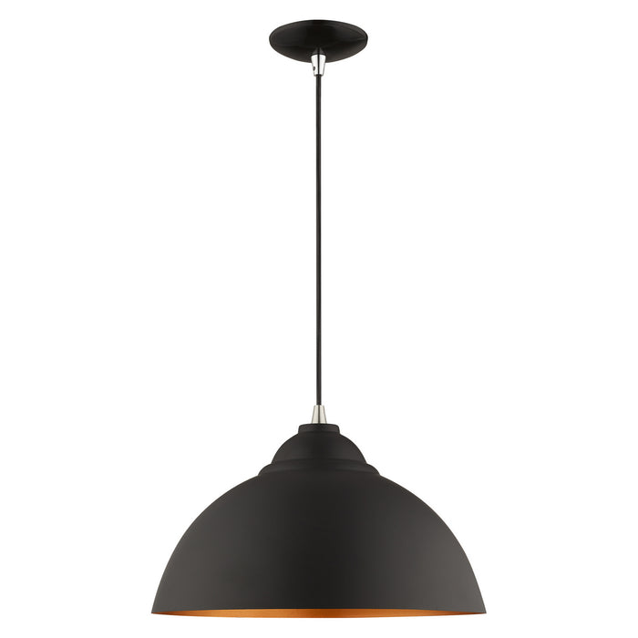 Livex Lighting - 41180-04 - One Light Mini Pendant - Metal Shade Mini Pendants - Black