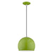 Livex Lighting - 41181-78 - One Light Mini Pendant - Metal Shade Mini Pendants - Shiny Apple Green