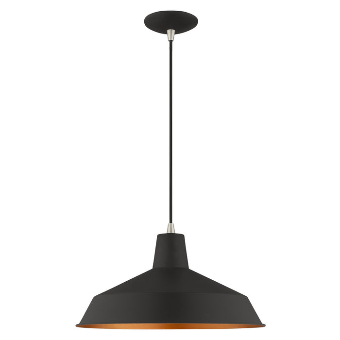 Livex Lighting - 41183-04 - One Light Mini Pendant - Metal Shade Mini Pendants - Black