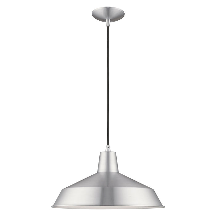 Livex Lighting - 41183-66 - One Light Mini Pendant - Metal Shade Mini Pendants - Brushed Aluminum