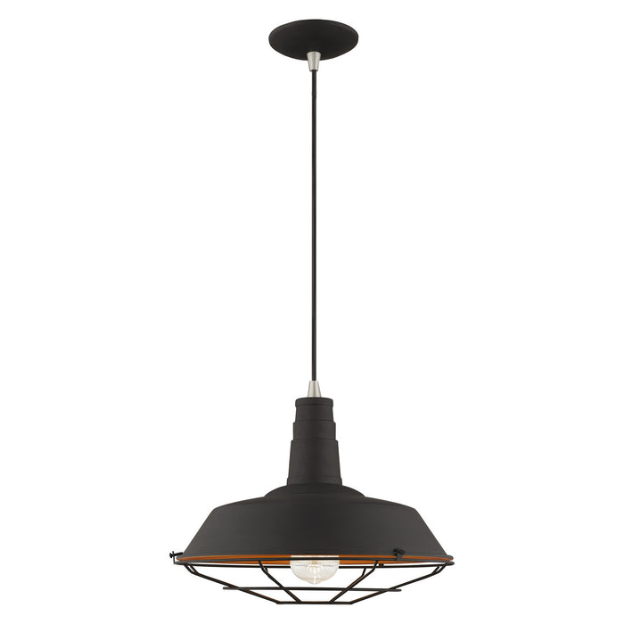 Livex Lighting - 41184-04 - One Light Mini Pendant - Metal Shade Mini Pendants - Black