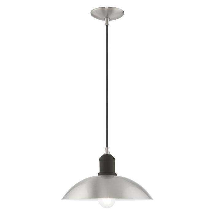 Livex Lighting - 41193-91 - One Light Mini Pendant - Metal Shade Mini Pendants - Brushed Nickel