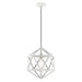 Livex Lighting - 41328-03 - One Light Mini Pendant - Geometric Shade Mini Pendants - White