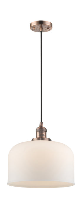 Innovations - 201C-AC-G71-L-LED - LED Mini Pendant - Franklin Restoration - Antique Copper