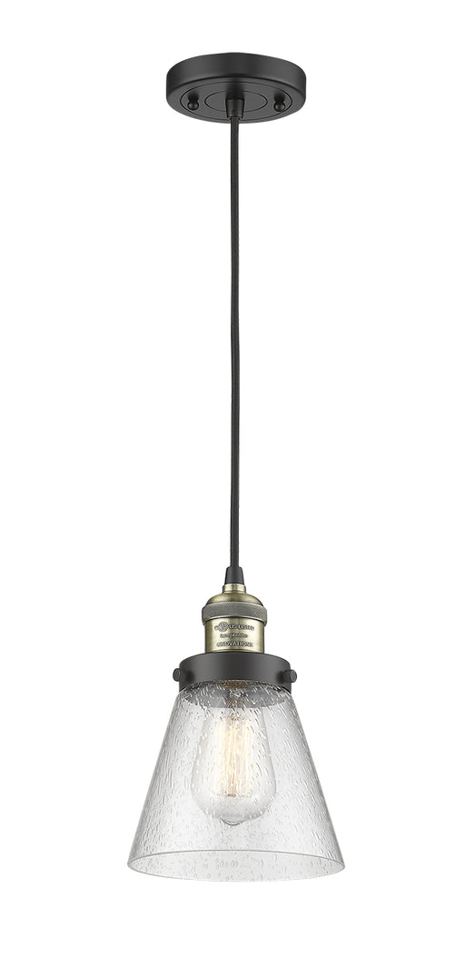 Innovations - 201C-BAB-G44 - One Light Mini Pendant - Franklin Restoration - Black Antique Brass