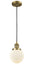 Innovations - 201C-BB-G201-6 - One Light Mini Pendant - Franklin Restoration - Brushed Brass