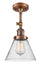 Innovations - 201F-AC-G44-LED - LED Semi-Flush Mount - Franklin Restoration - Antique Copper