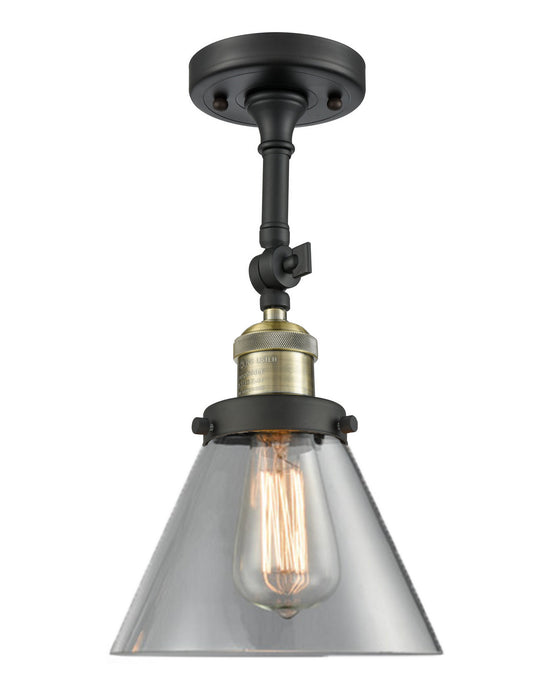 Innovations - 201F-BAB-G42-LED - LED Semi-Flush Mount - Franklin Restoration - Black Antique Brass