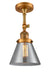 Innovations - 201F-BB-G43-LED - LED Semi-Flush Mount - Franklin Restoration - Brushed Brass