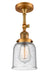 Innovations - 201F-BB-G54-LED - LED Semi-Flush Mount - Franklin Restoration - Brushed Brass