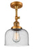 Innovations - 201F-BB-G74-LED - LED Semi-Flush Mount - Franklin Restoration - Brushed Brass