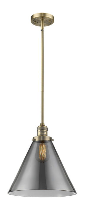 Innovations - 201S-BB-G43-L-LED - LED Mini Pendant - Franklin Restoration - Brushed Brass